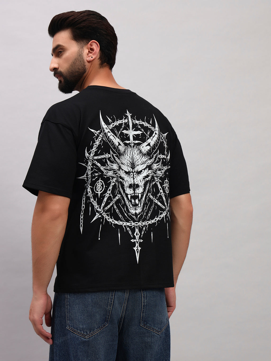 Black Boxy Oversized T shirt ZEN-110