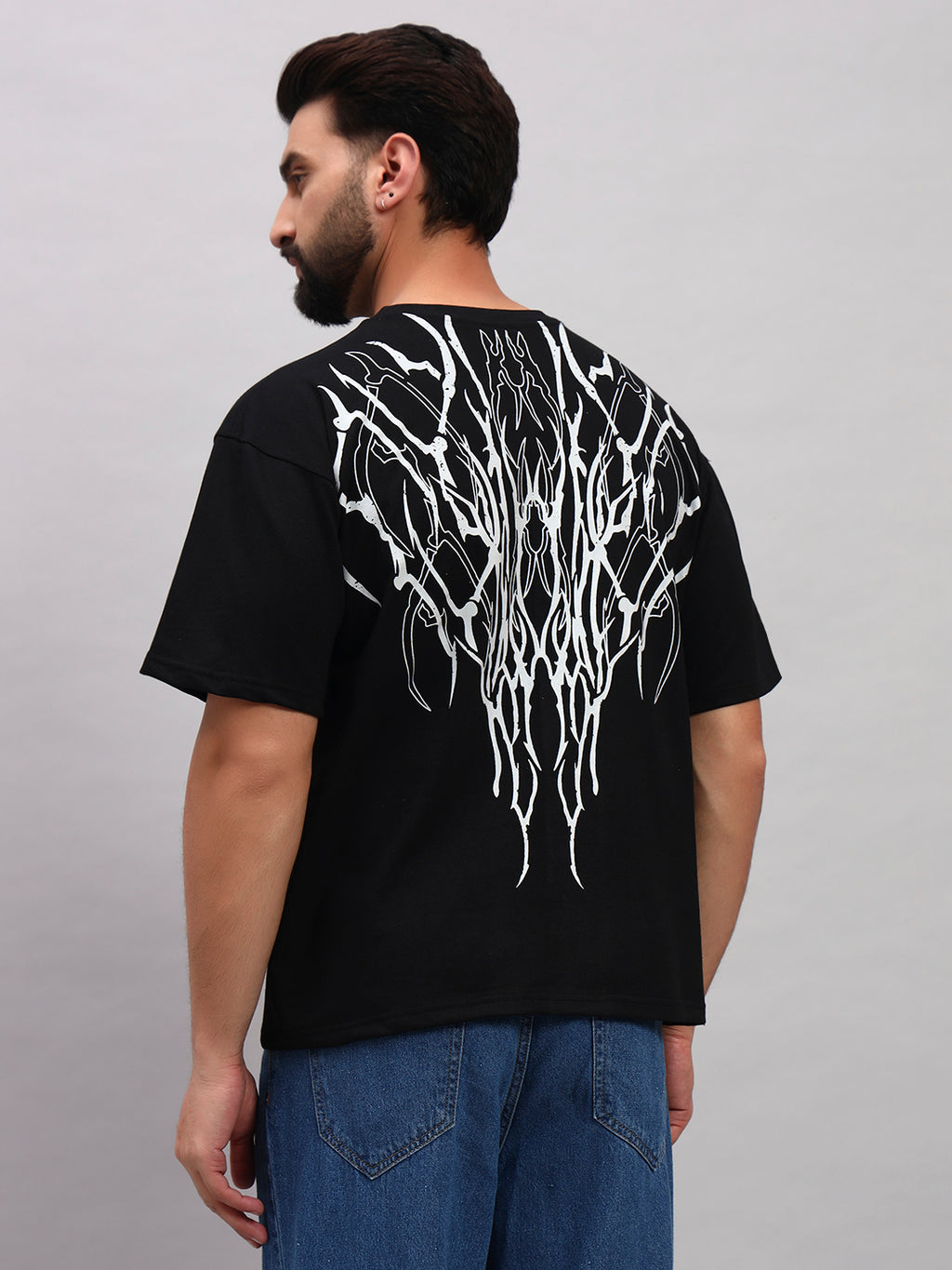 Black Boxy Oversized T shirt ZEN-109