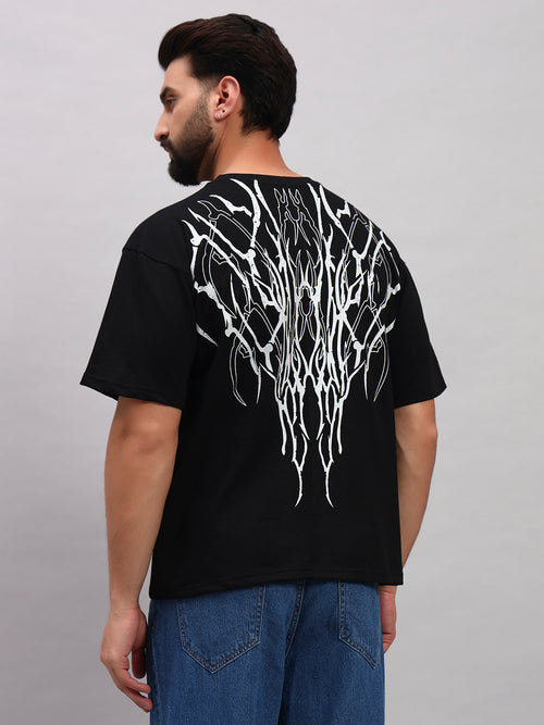 Black Boxy Oversized T shirt ZEN-109