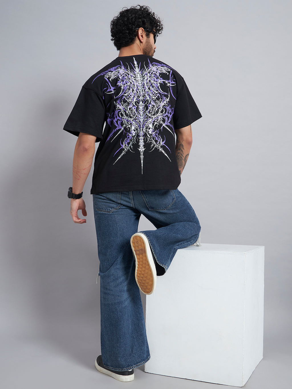 Black Boxy Oversized T shirt ZEN-103