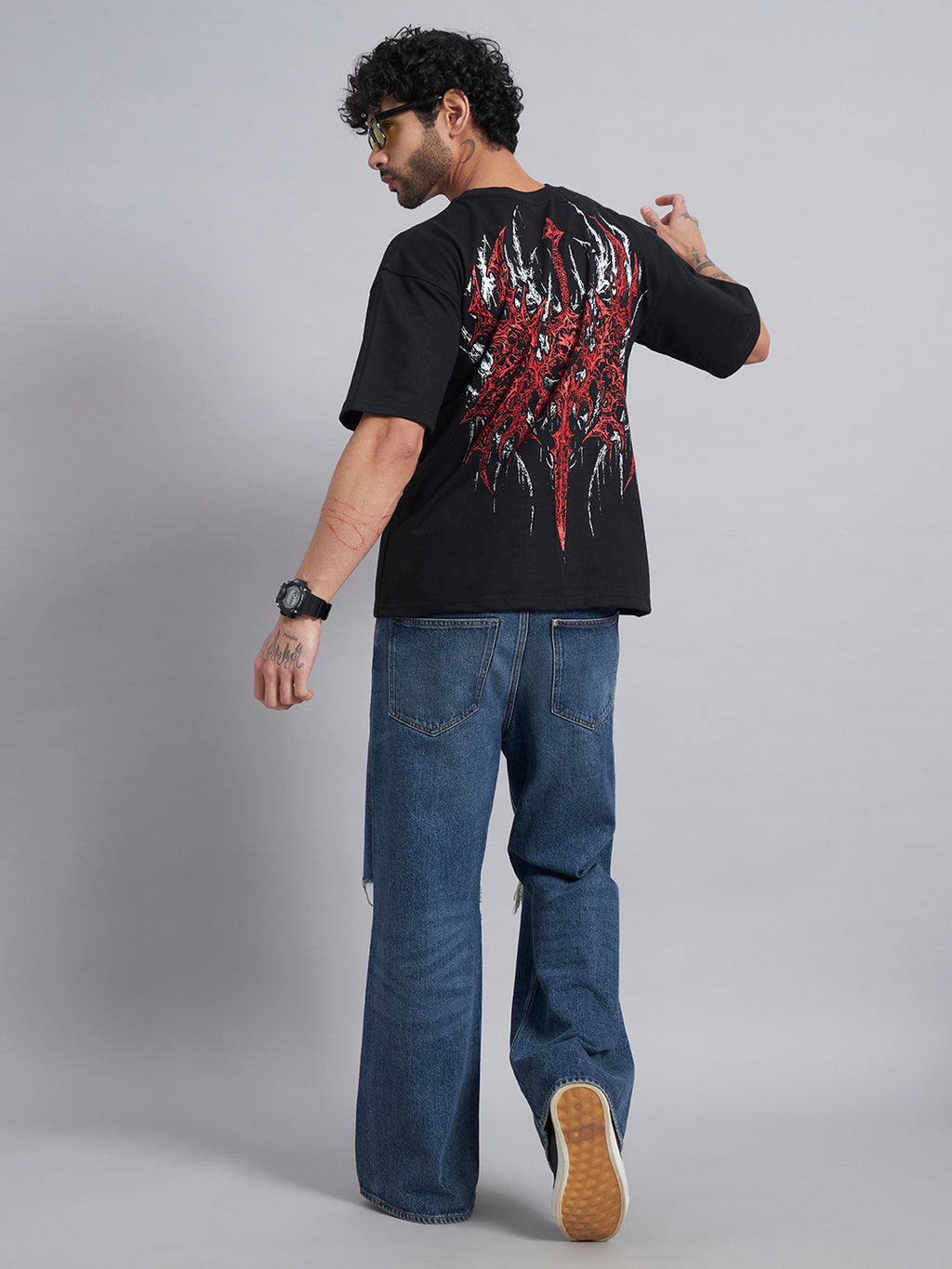 Black Boxy Oversized T shirt ZEN-104