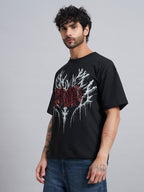 Black Boxy Oversized T shirt ZEN-104
