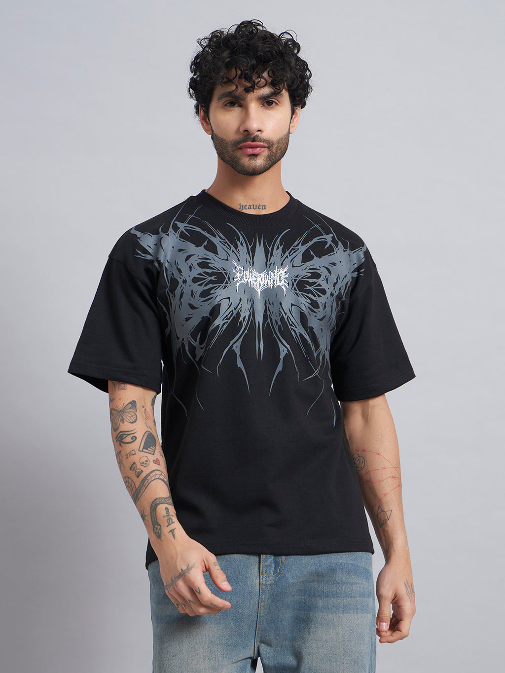 Black Boxy Oversized T shirt ZEN-105
