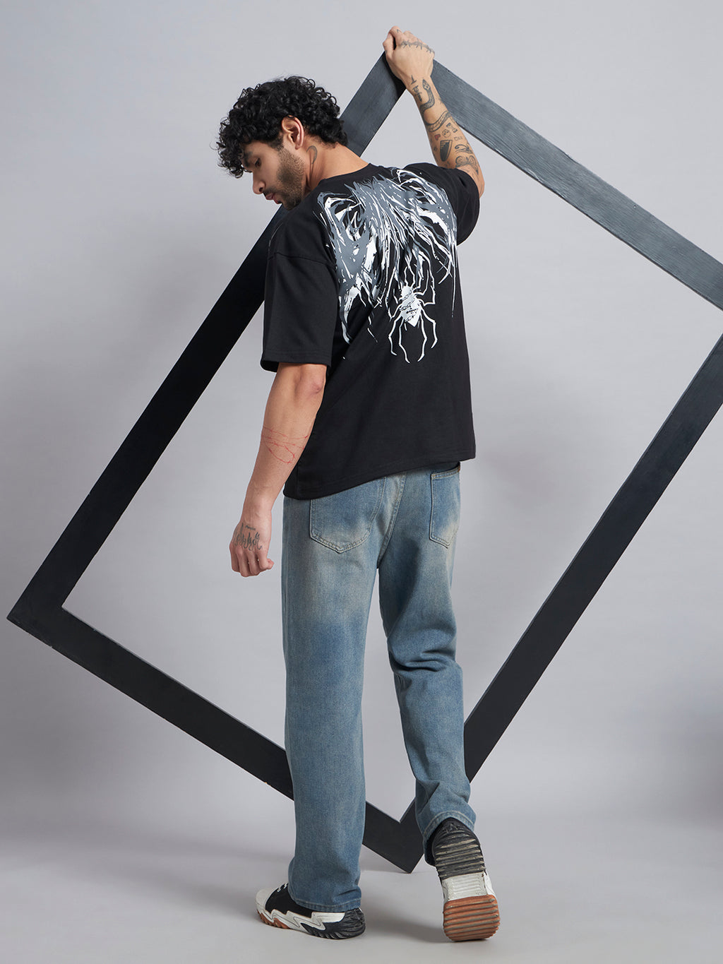 Black Boxy Oversized T shirt ZEN-105