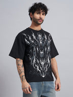 Black Boxy Oversized T shirt ZEN-106