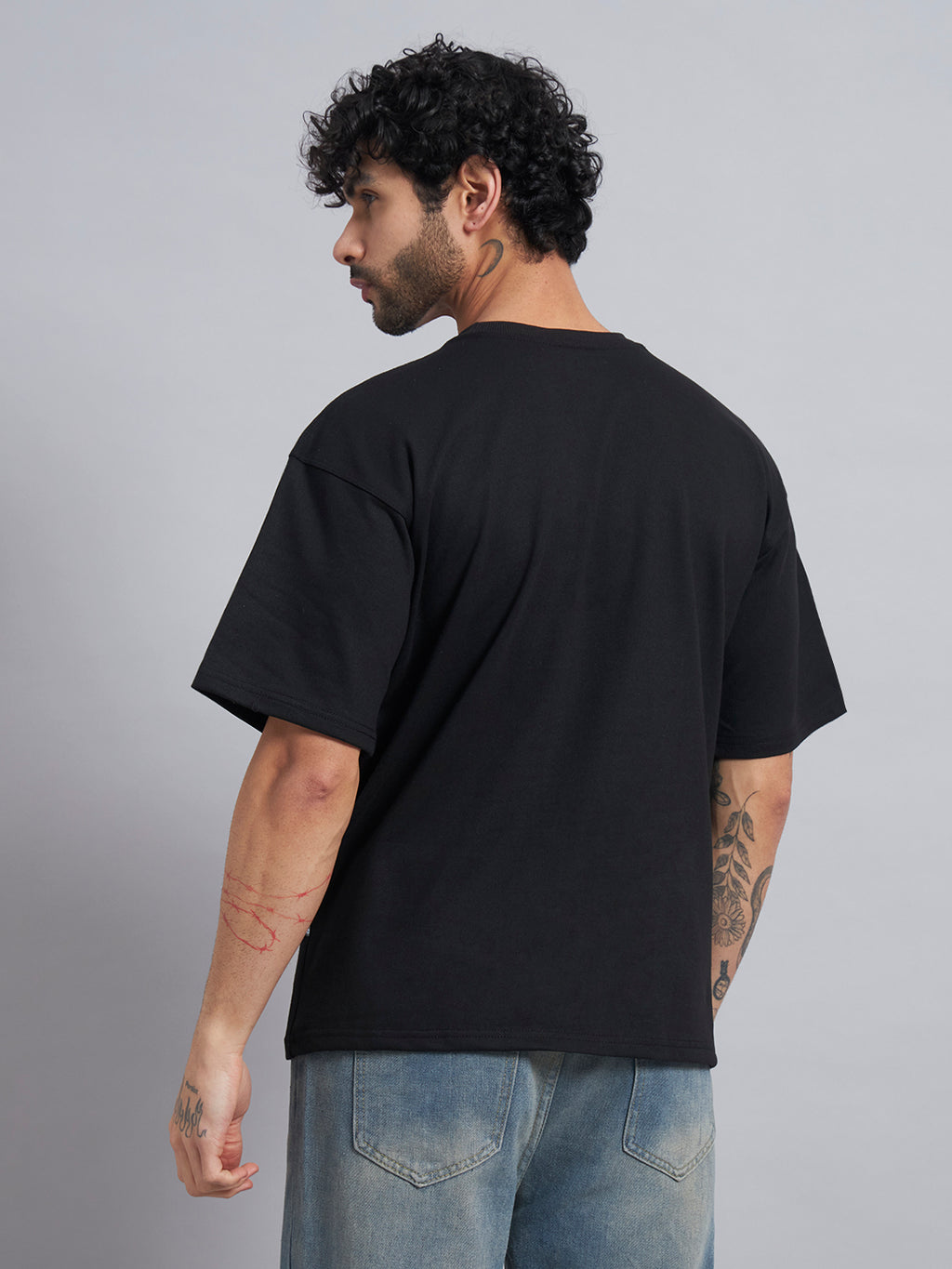 Black Boxy Oversized T shirt ZEN-107