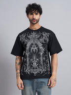 Black Boxy Oversized T shirt ZEN-107