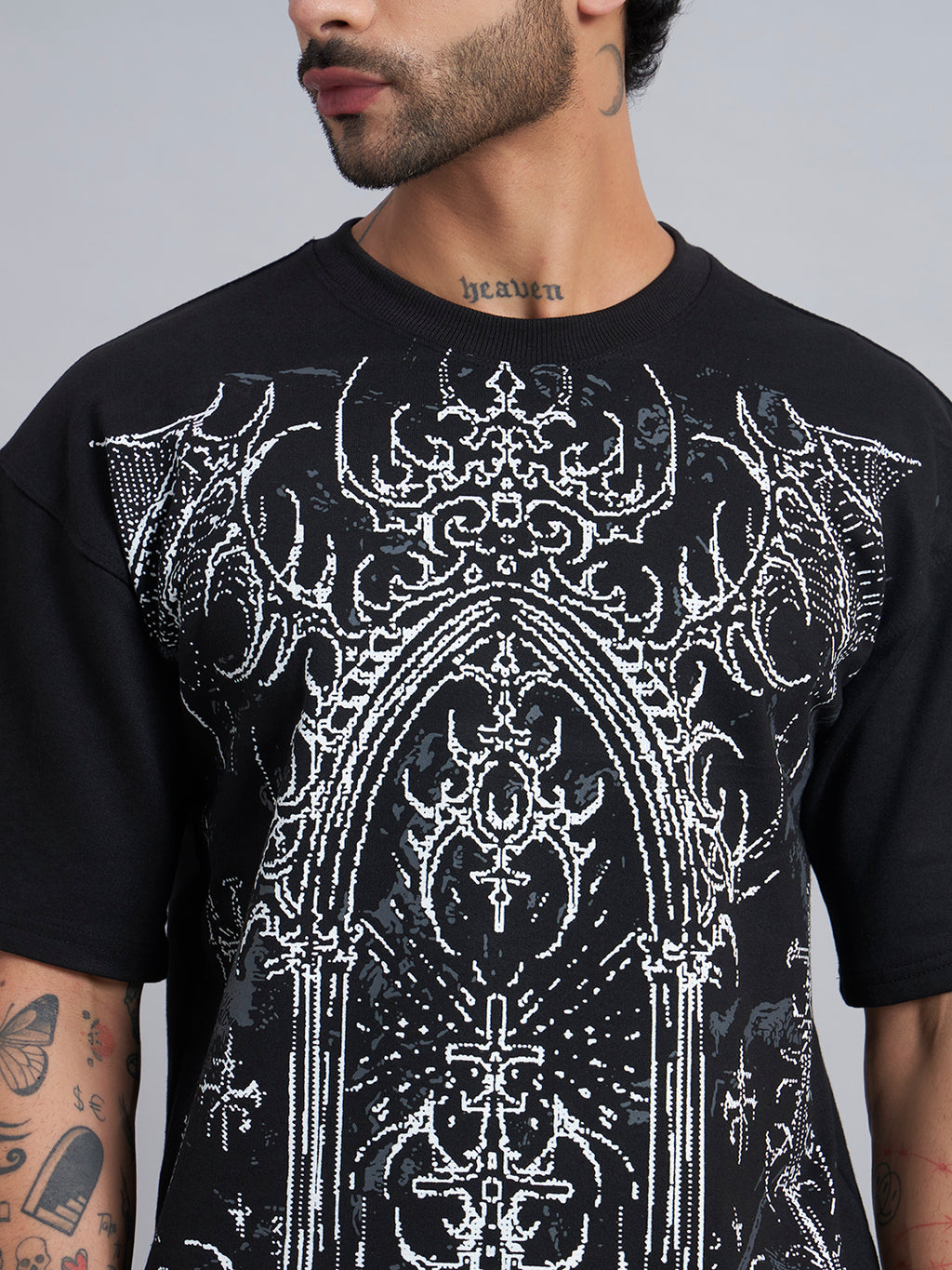 Black Boxy Oversized T shirt ZEN-107