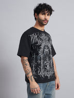 Black Boxy Oversized T shirt ZEN-107