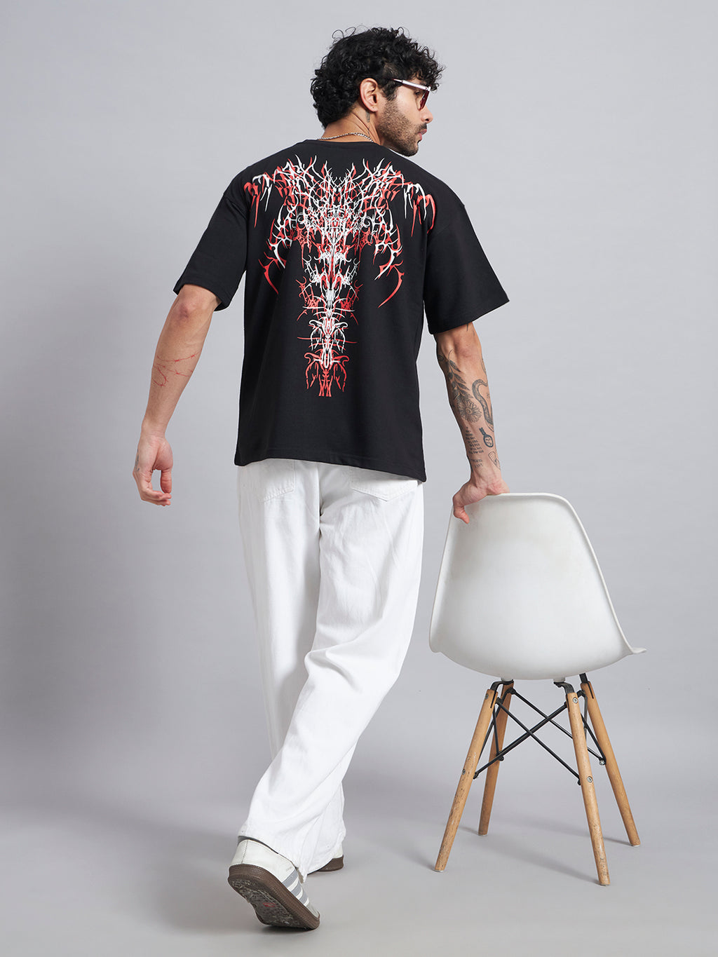 Black Boxy Oversized T shirt ZEN-108