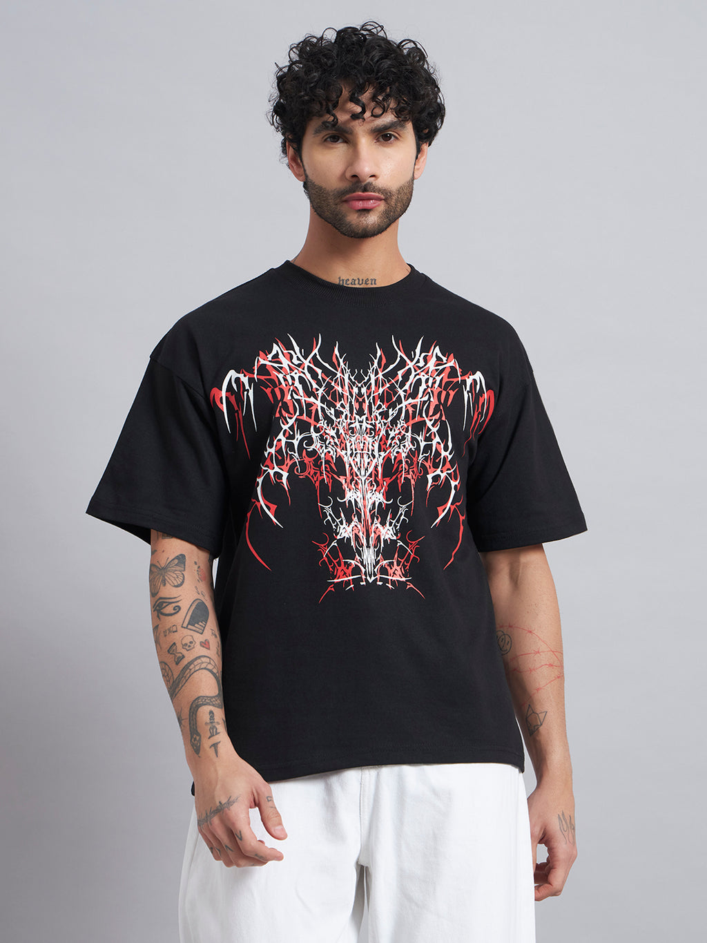 Black Boxy Oversized T shirt ZEN-108