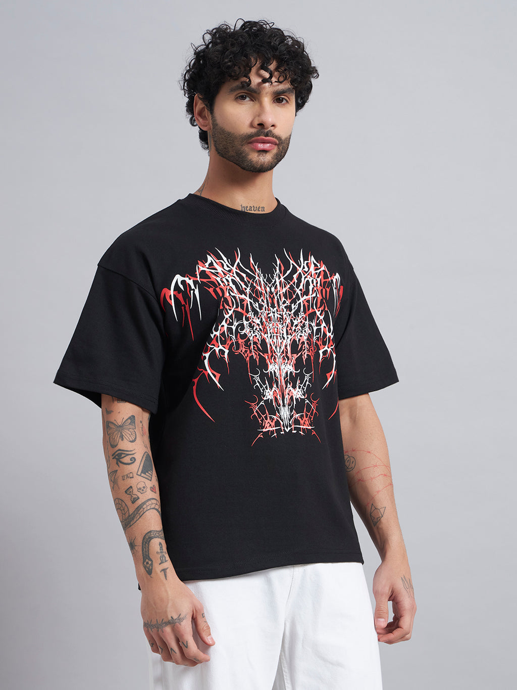 Black Boxy Oversized T shirt ZEN-108