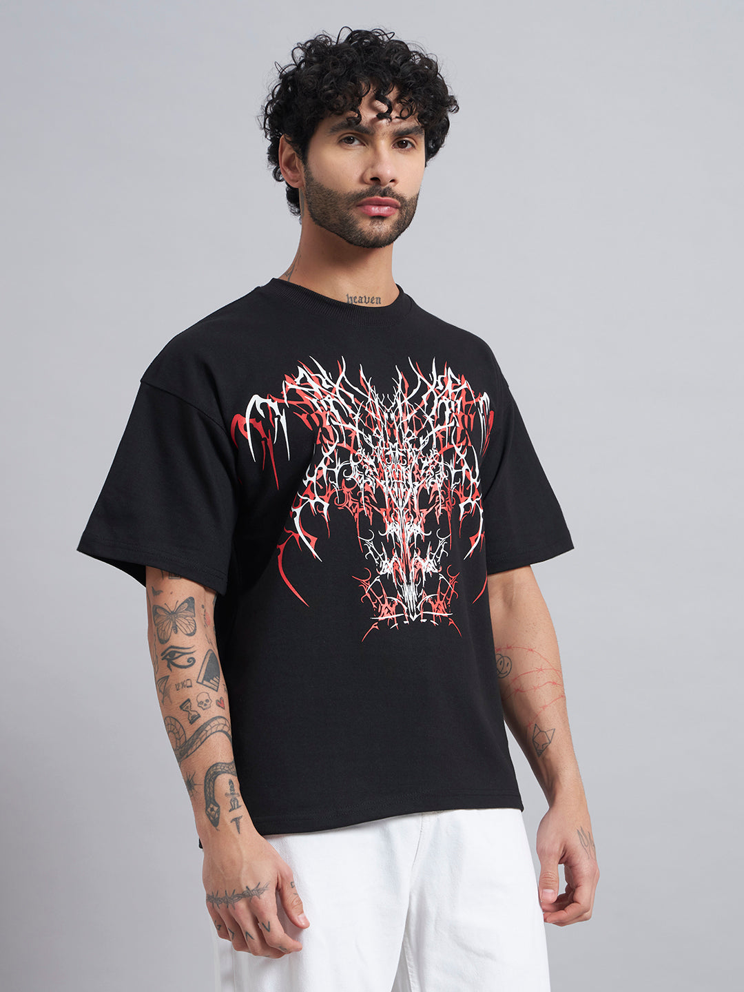 Black Boxy Oversized T shirt ZEN-108