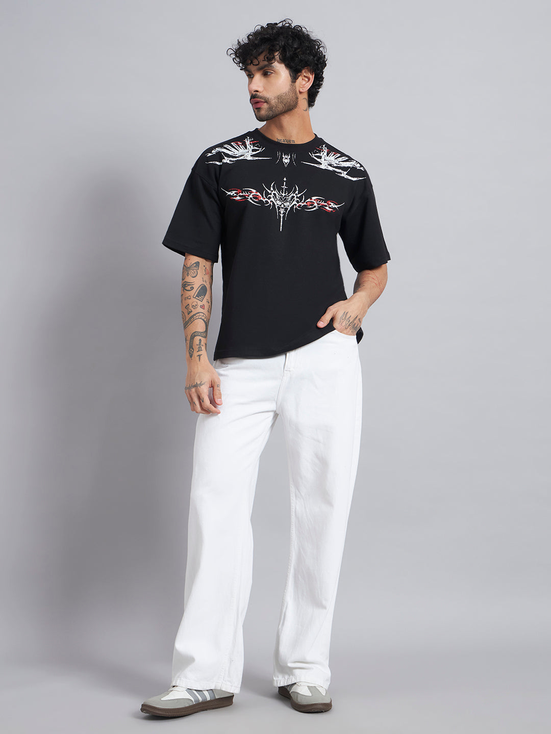 Black Boxy Oversized T shirt