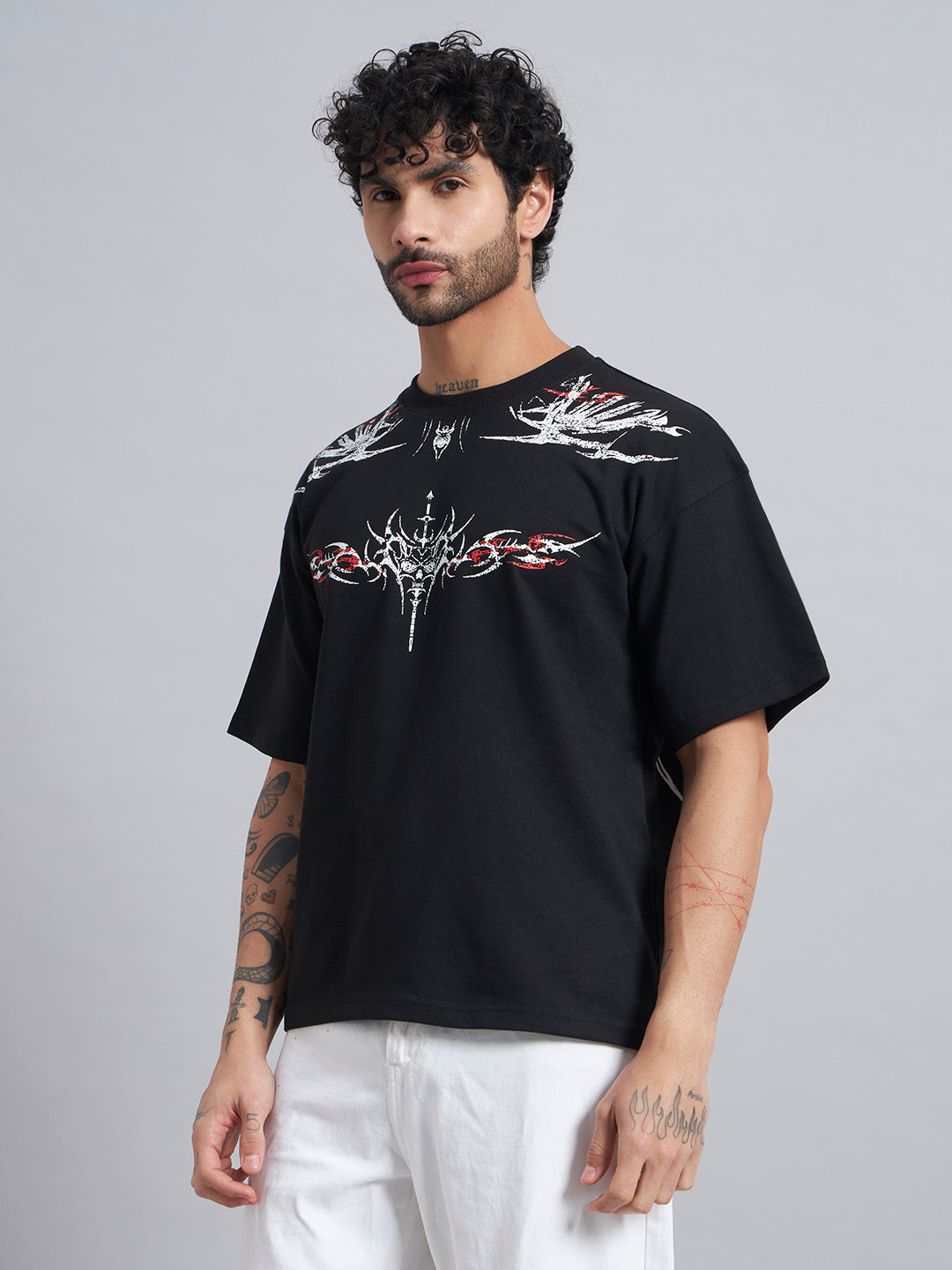 Black Boxy Oversized T shirt