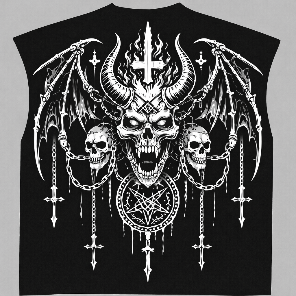 Black Boxy Unisex Vest VEST-4