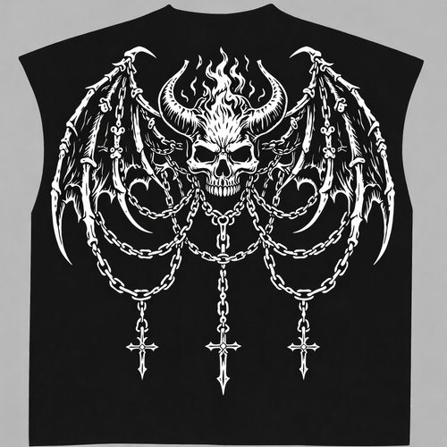 Black Boxy Unisex Vest