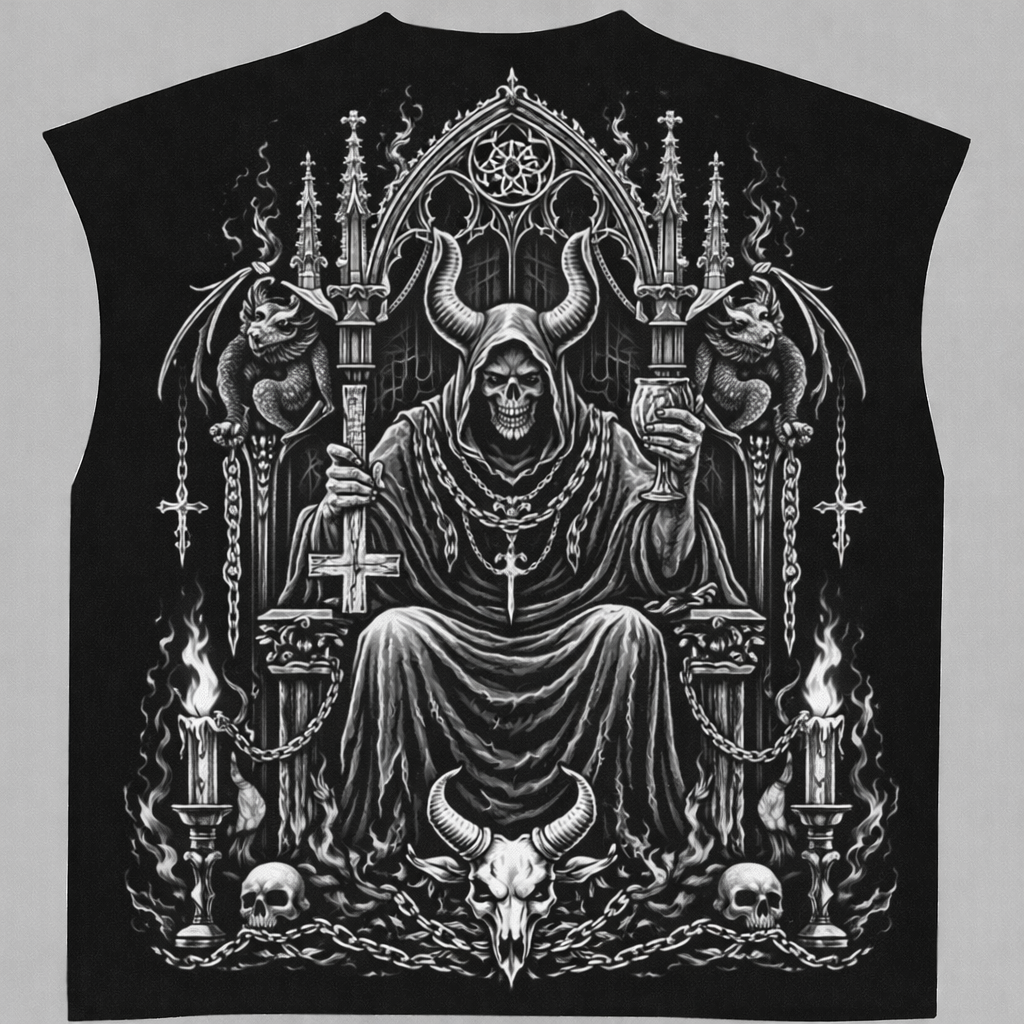 Black Boxy Unisex Vest VEST-8