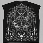 Black Boxy Unisex Vest VEST-8