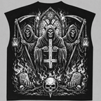 Black Boxy Unisex Vest VEST-7