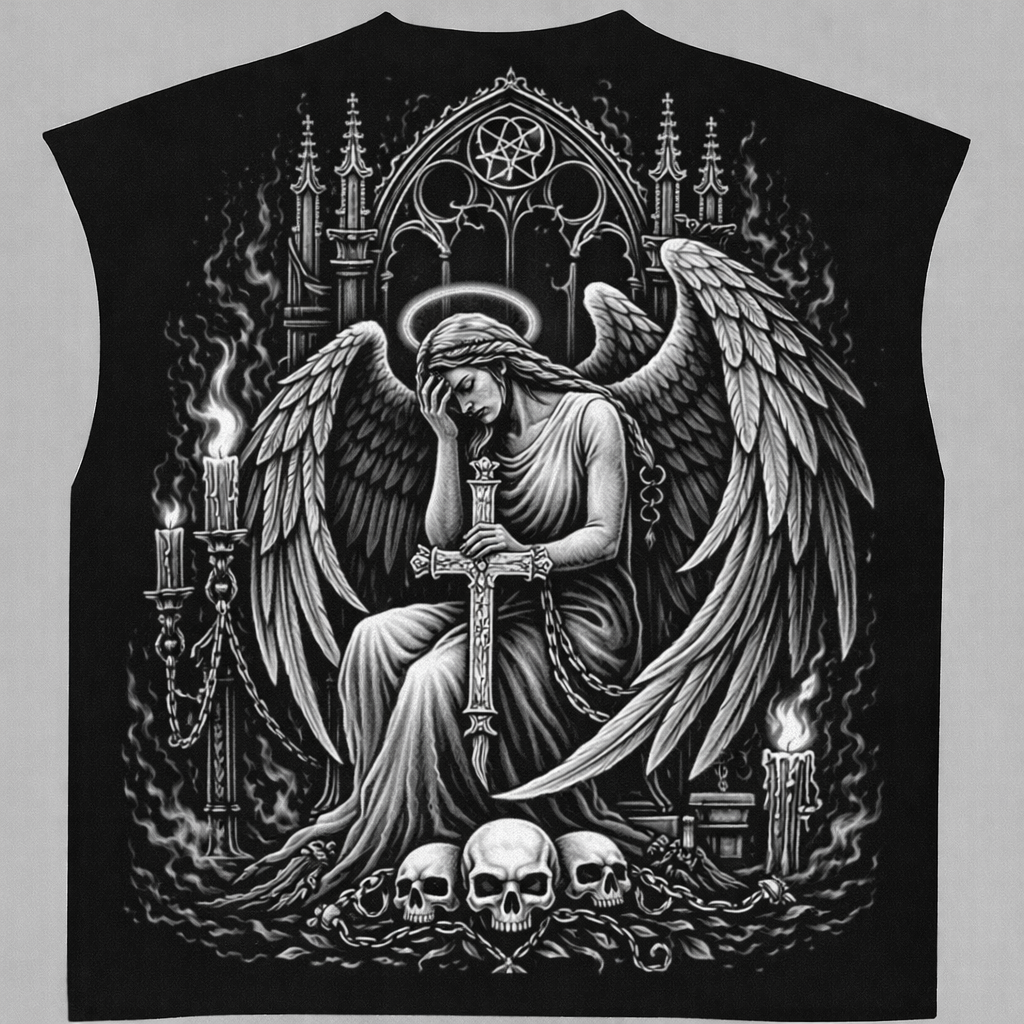 Black Boxy Unisex Vest VEST-9