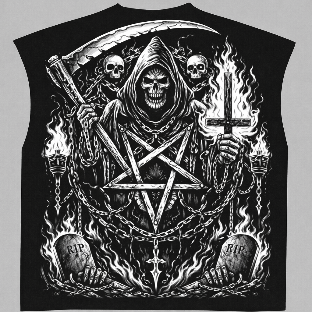Black Boxy Unisex Vest VEST-5