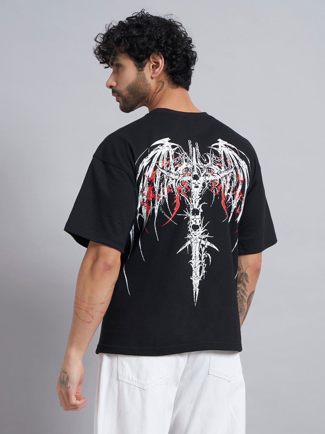 Black Boxy Oversized T shirt