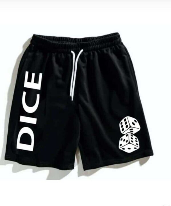 Printed Men Black Sports Shorts