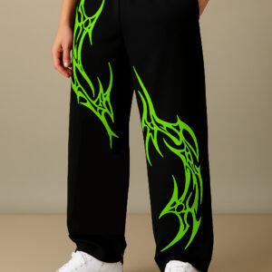 Regular Fit Men Black Cottan  Blend Trousers