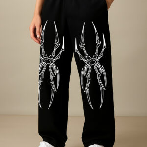 Regular Fit Men Black Cottan  Blend Trousers