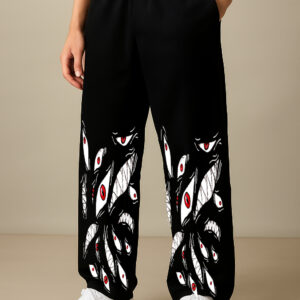 Regular Fit Men Black Cottan  Blend Trousers